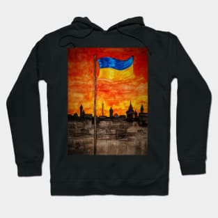 As the sun sets in Ukraine Hoodie